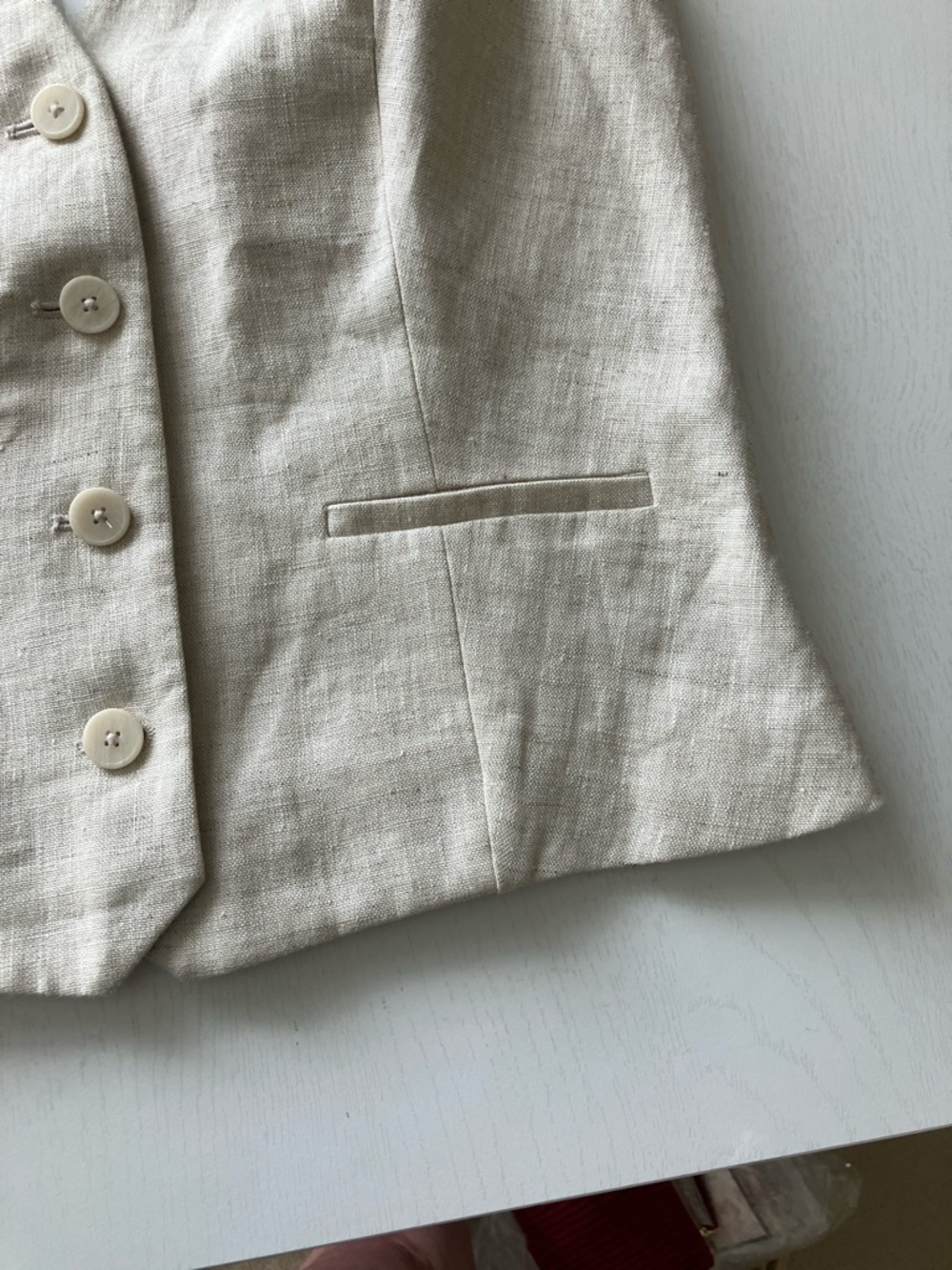 Mango Boreli Linen Halter Vest (Size Medium) - Picture 9 of 12
